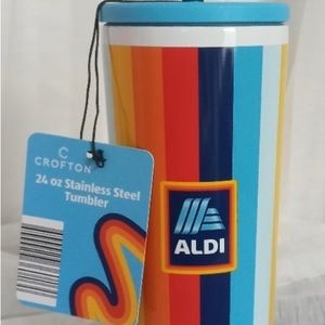 Aldi 2023 Capsule Gear-24 ounce stainless steel with lid and straw